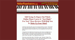 Desktop Screenshot of onlinepianocourses.com